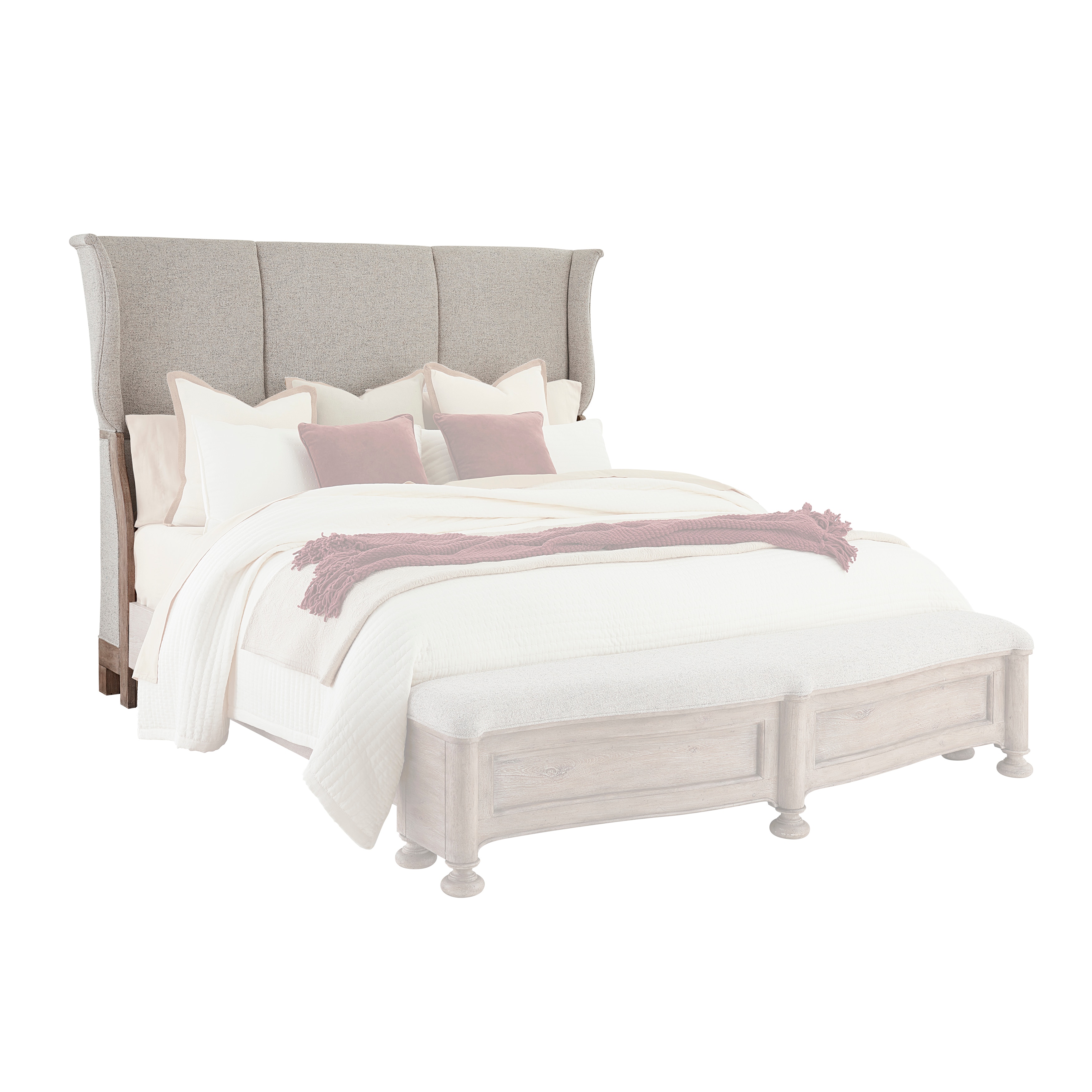 PFC Bedroom Higgins Street King California King Upholstered Headboard P349160 Pulaski Furniture